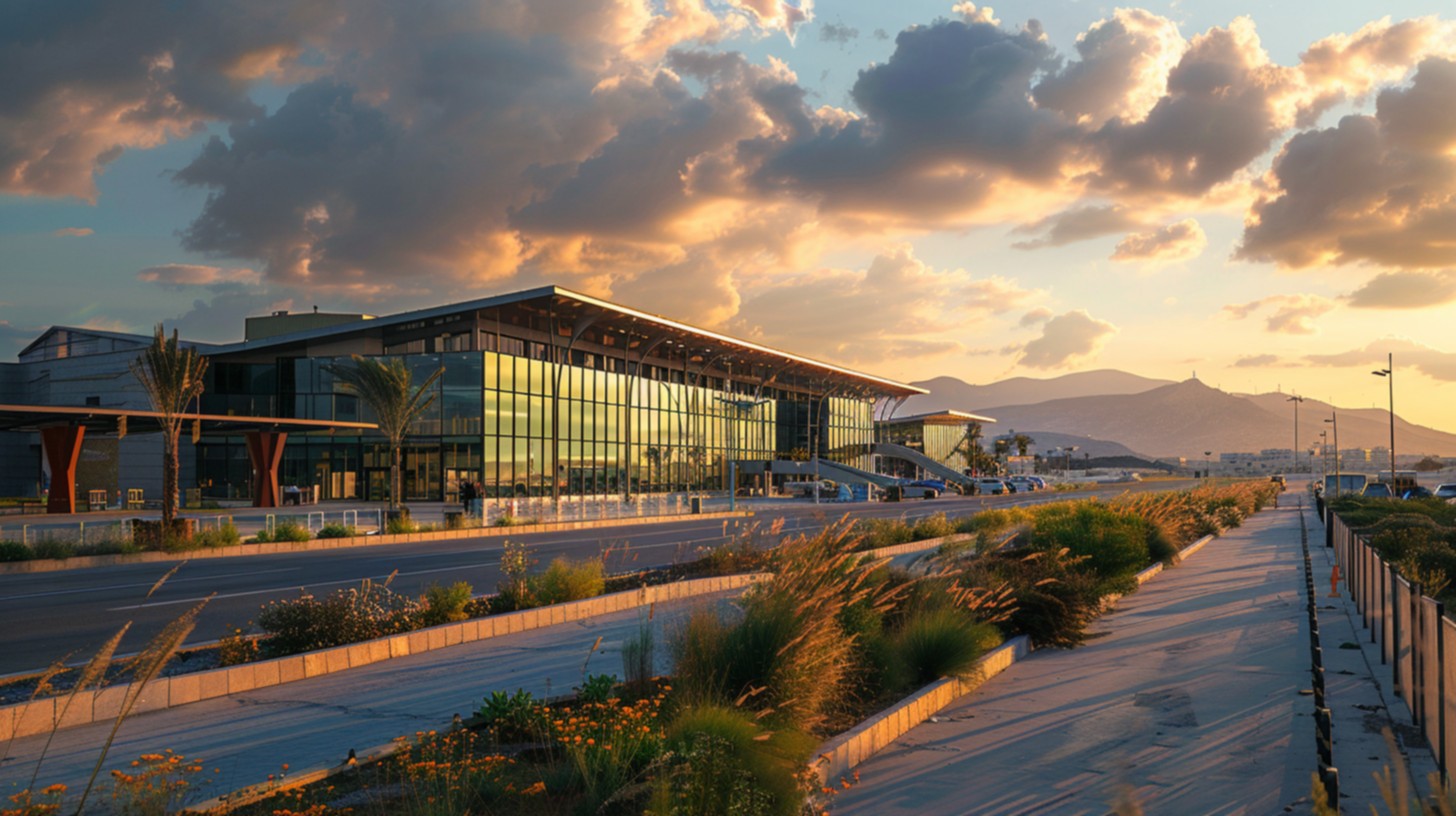 Commodité de haut vol : bureaux de location de voitures à l'aéroport de La Canée