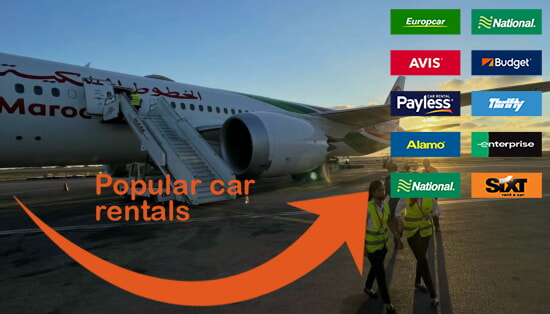 Casablanca airport car rental comparison