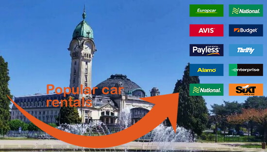 Limoges car rental comparison