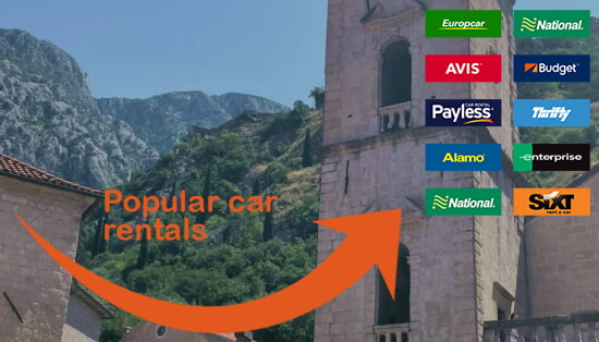 Podgorica car rental comparison