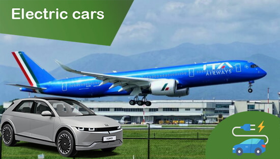 Turin airport electric car hire