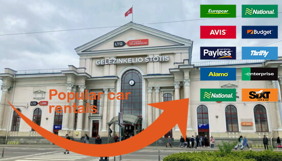Vilnius Railway Station car rental comparison